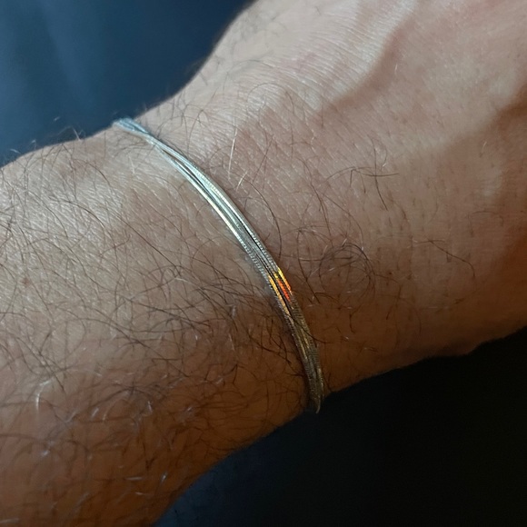 Multi Chain Silver Bracelet - Picture 4 of 4